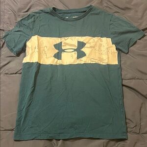 Under Armour Kid’s Teal and White Short Sleeve Tee